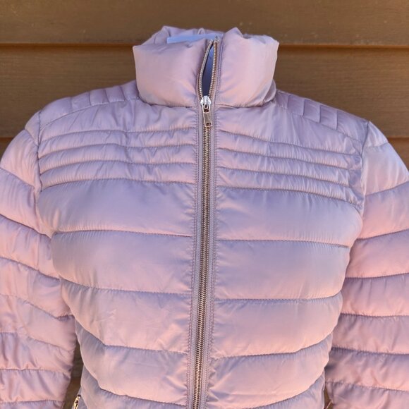 Ci Sono Womens Mauve Puffer Jacket Quilted Lightweight Full Zip M - Picture 5 of 11